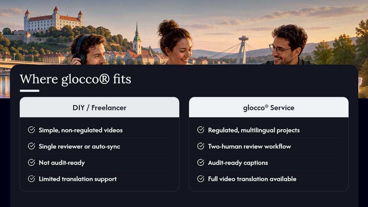 Where glocco® fits if you want it done properly — overview diagram