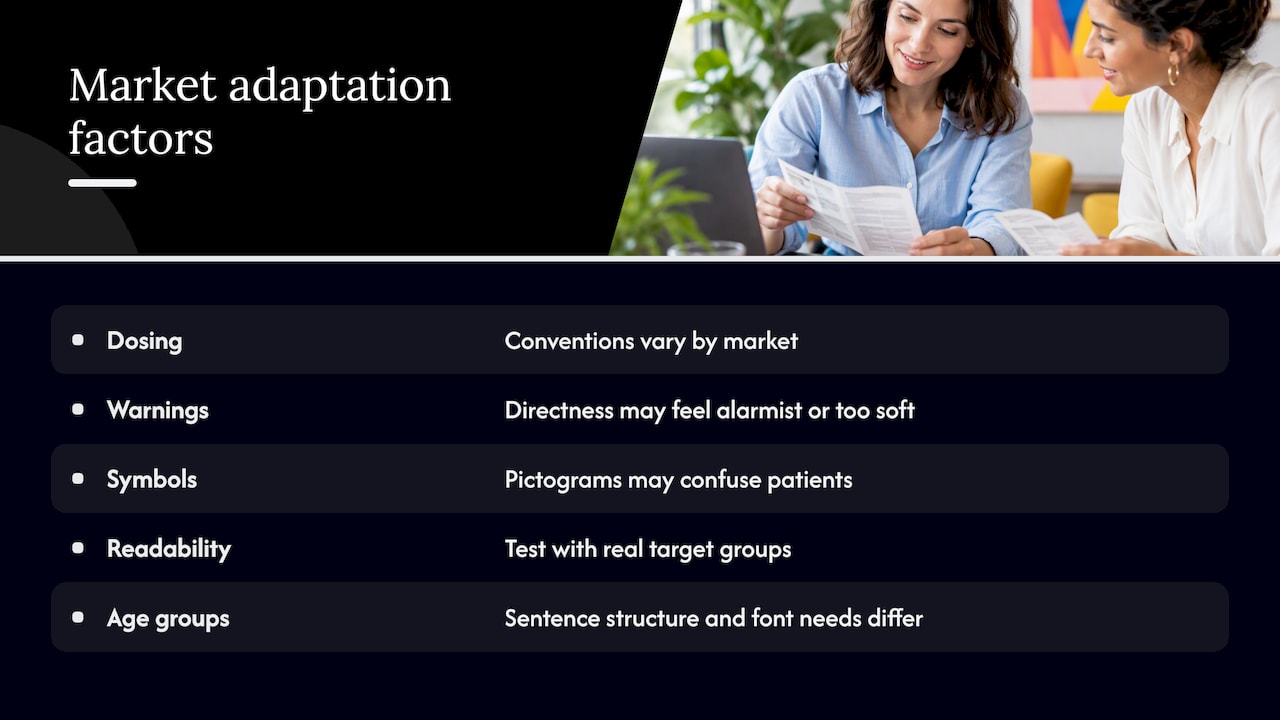 Cultural adaptation considerations for different markets — overview diagram