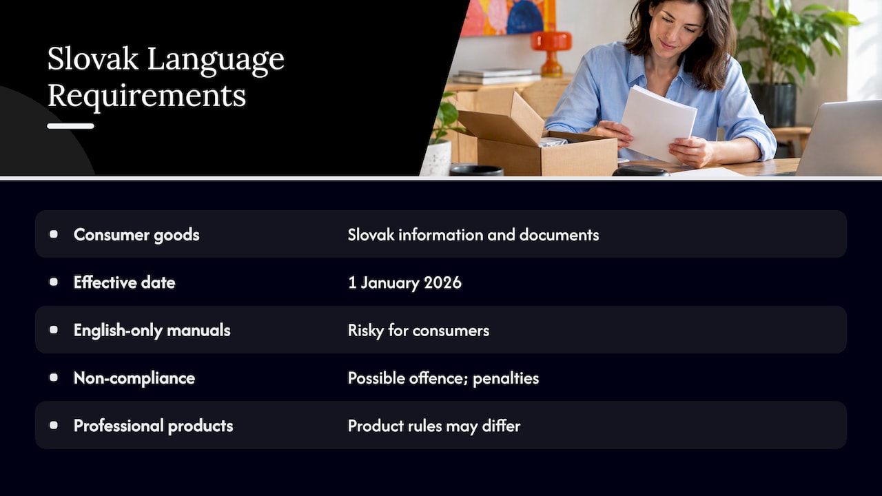 Instructions: "easily understood" means Slovak — overview diagram