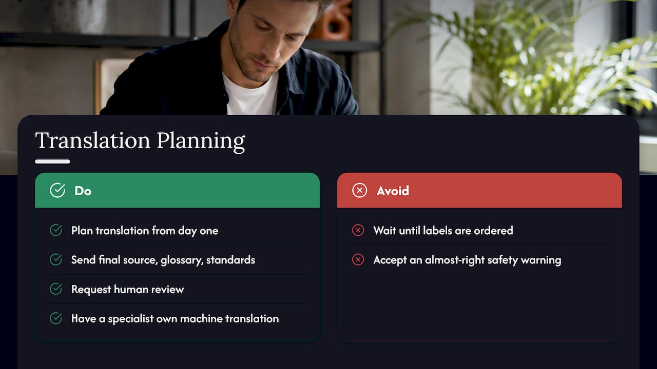Our view: translation is part of safety, not an add-on — overview diagram